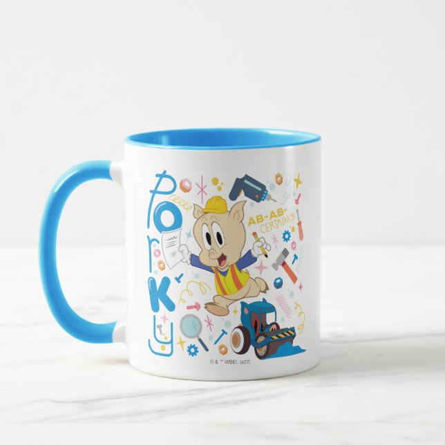 Mug BUGS BUNNY BUILDERS™| Outils de travail de Porky P (Gauche)