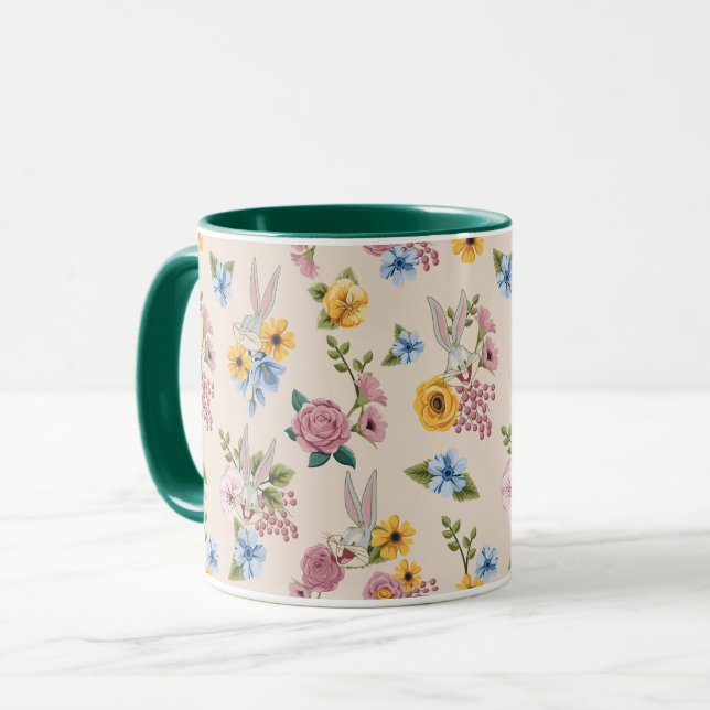 Mug BUGS BUNNY™ Floral Embroidery Pattern (Devant gauche)