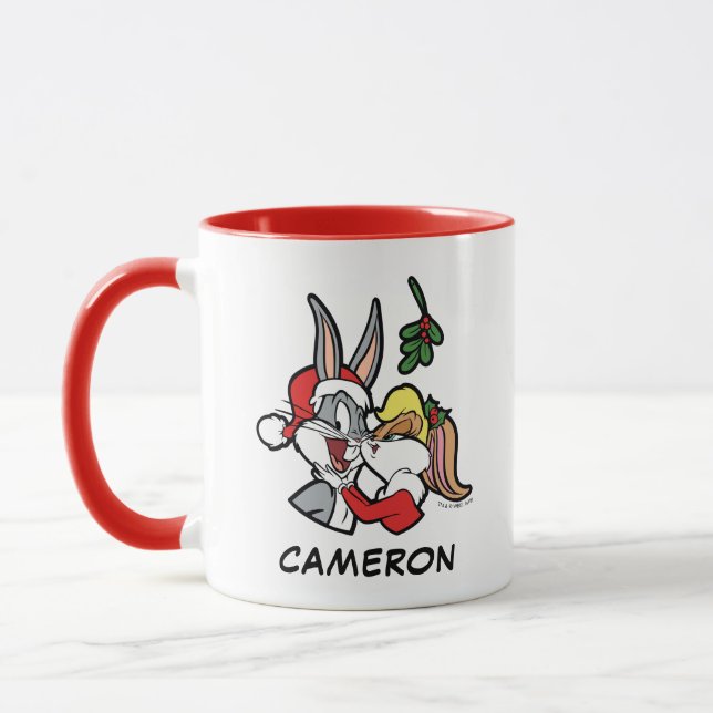 Mug BUGS BUNNY™ & Lola "Merry Mistletoe" (Gauche)