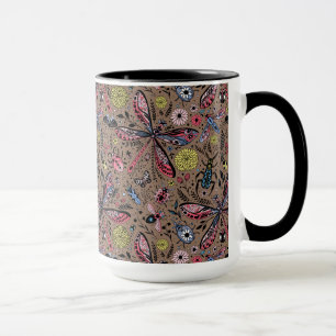 Mug Bugs de Doodle sur mocha brown