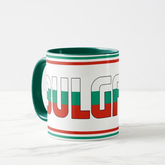 Mug Bulgarie Drapeau national Café patriotique (Devant gauche)