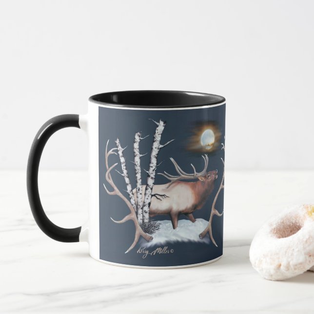 Mug Bull Elk (Avec donut)