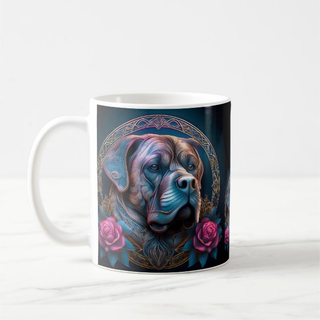 Mug Bull Mastiff Passe Par Un Portail De Temps (Gauche)
