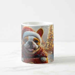 Mug Bull Terrier Chien Montagnes Russes Noël