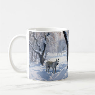 Mug Bull Terrier Laisser neiger Noël
