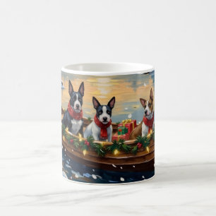 Mug Bull Terrier Noël Bateau Fêtes