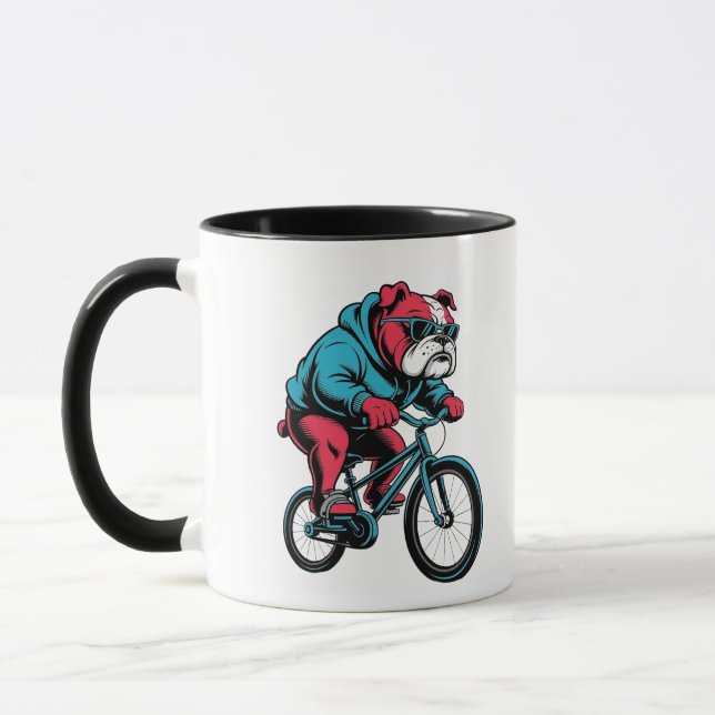 Mug Bulldog cycliste (Gauche)