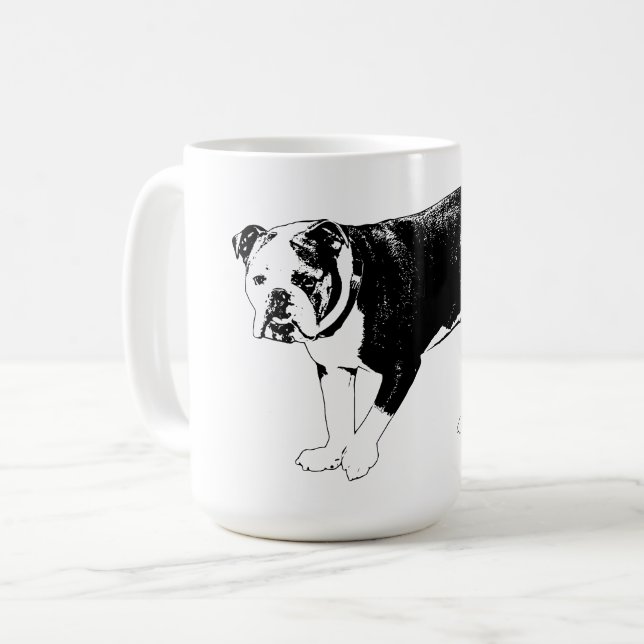Mug Bulldog du matin, Clarté audacieuse (Devant gauche)