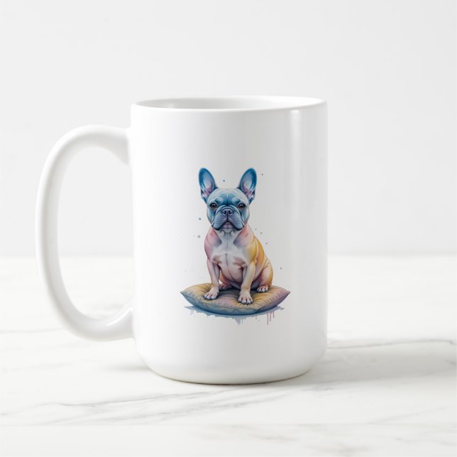 Mug Bulldog Francés Colorido y Artístico  (Gauche)