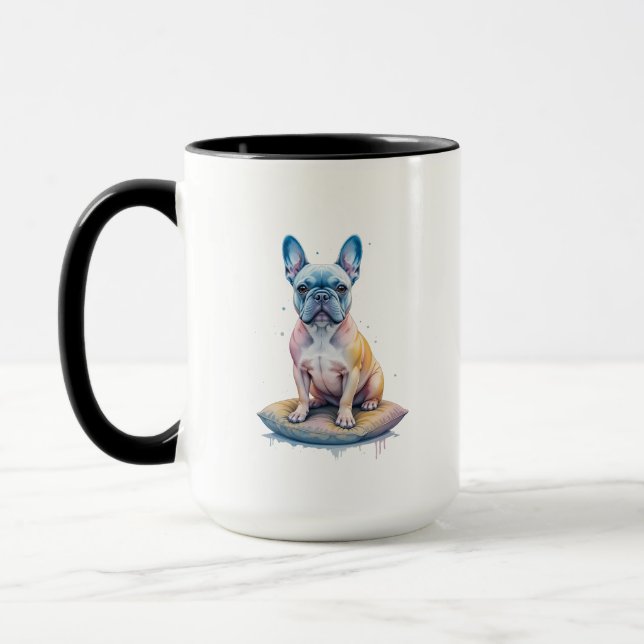 Mug Bulldog Francés Colorido y Artístico  (Gauche)