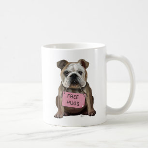 Mug Bulldog Free Hugs