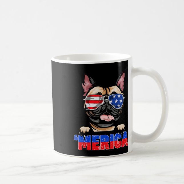 Mug Bulldog Frenchie Merica porte des sungels 4 juille (Droite)