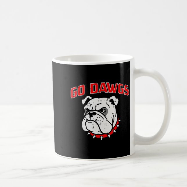 Mug Bulldog Go Dawgs Men Women Kids Girls Youth Teen B (Droite)