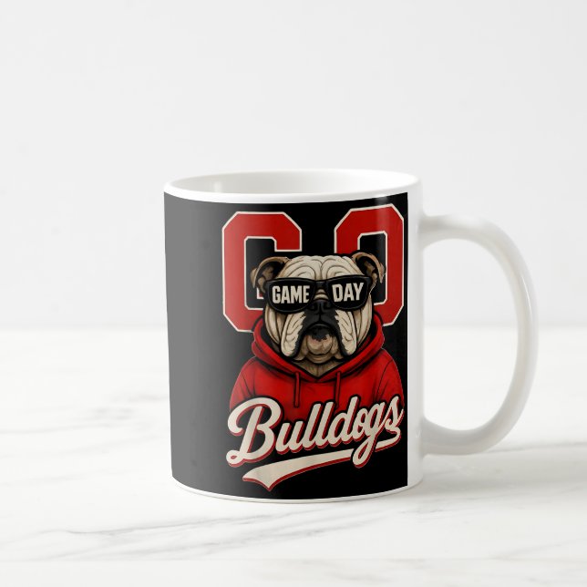 Mug Bulldog Graphic Dawgs Men Women Kid Boy Girl  (Droite)