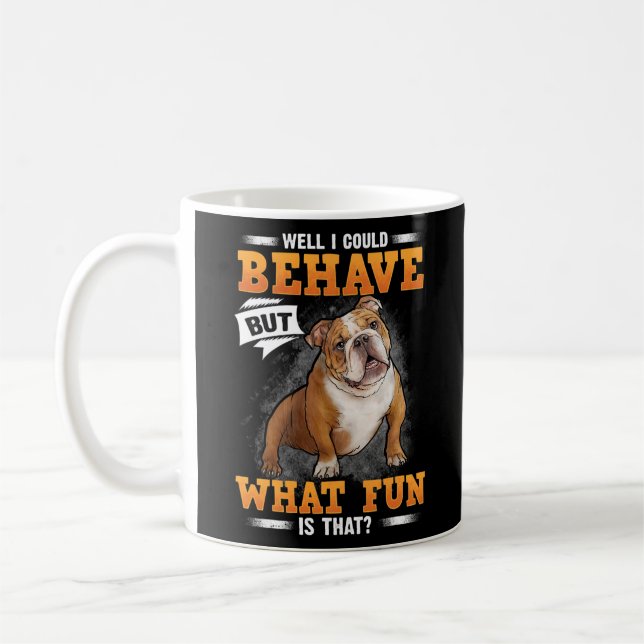 Mug BULLDOG MAM BULLDOG PAPA J'AIME MON BULLDOG Bull (Gauche)