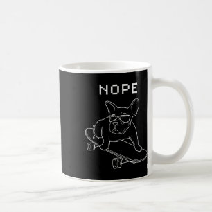 Mug Bulldog Nope À cheval Un Cool De Skateboard French