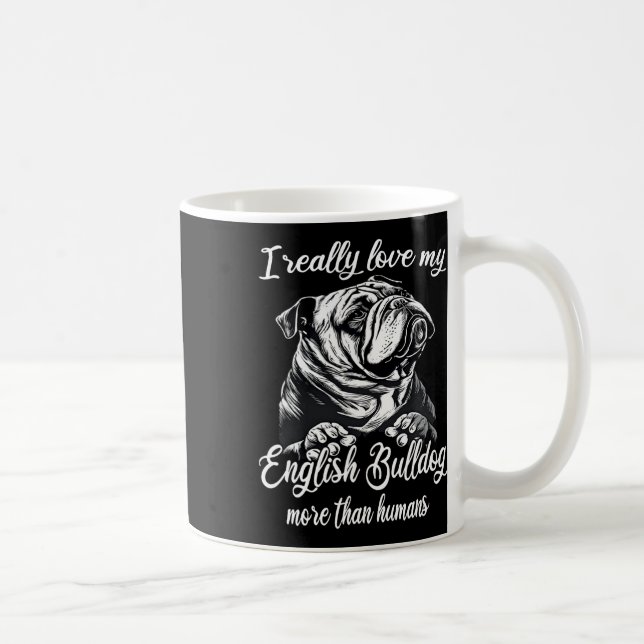Mug Bulldog Outfit Love My English Bulldog (Droite)