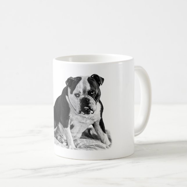 Mug Bulldog Reverie, à l'ombre douce (Devant droit)