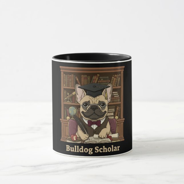 Mug Bulldog Savant | Professeur Adorable de Bouledogue (Centre)