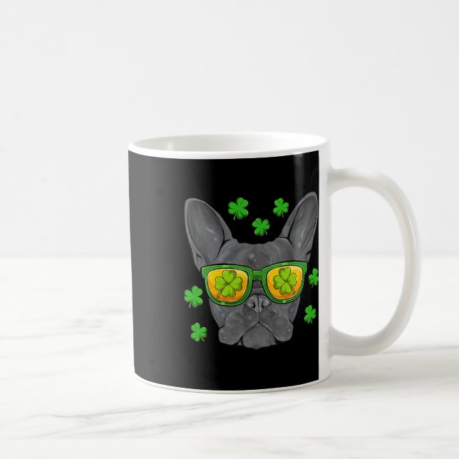 Mug Bulldog St Patrick's Day Frenchie Lover Hommes fem (Droite)