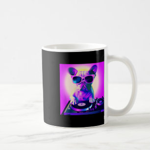 Mug Bulldog Vaporwave Dj Chien Esthétique Femmes Fille