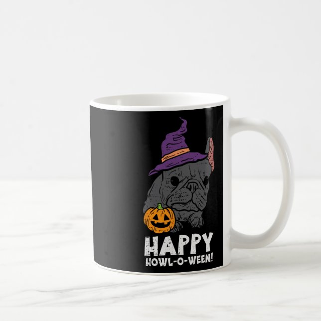 Mug Bulldog Witch Happy Howl O Ween Fun Halloween Chie (Droite)