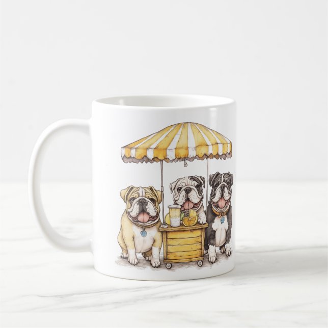 Mug Bulldogs Anglais Courant Un Stand De Lemonade (Gauche)