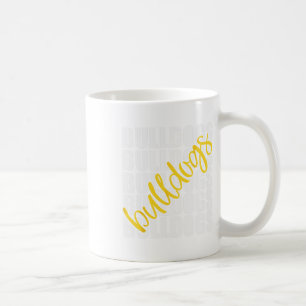 Mug Bulldogs École Jaune Ventilateur Sport Team Spirit