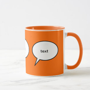 Mug bulle de discours personnalisable