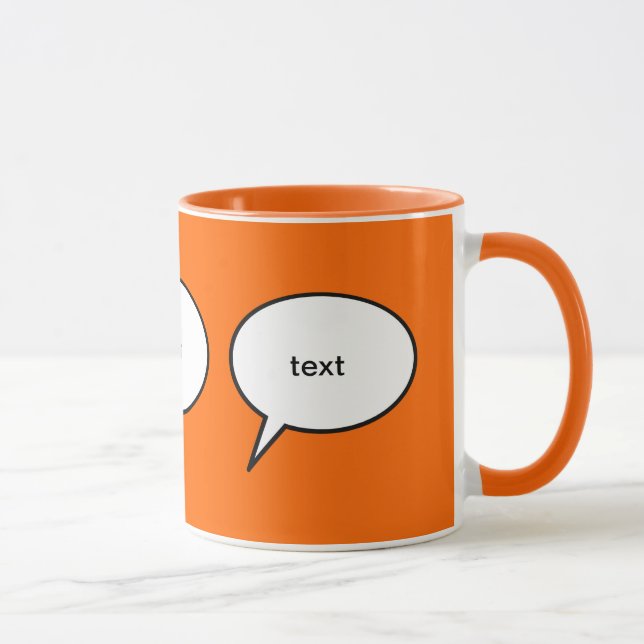 Mug bulle de discours personnalisable (Droite)