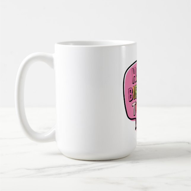 Mug Bulle Joyeux Anniversaire (Gauche)