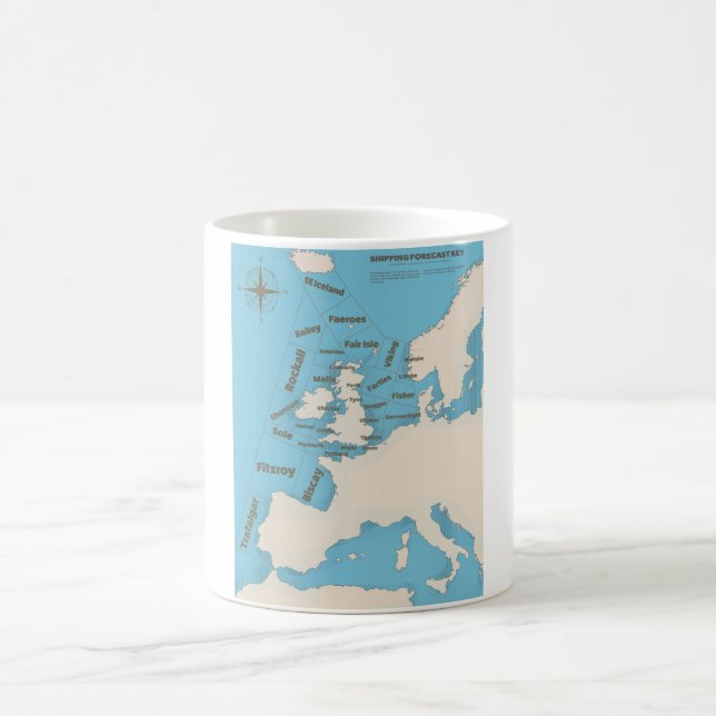 Mug Bulletin de navigation des îles Britanniques en co (Centre)