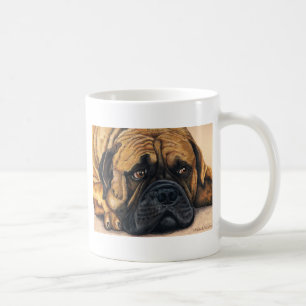 Mug Bullmastiff attendant - art de race de chien