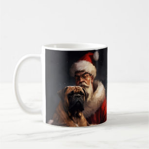 Mug Bullmastiff avec Noël Festif du Père Noël