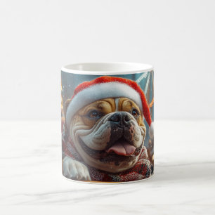 Mug Bullmastiff Dog Roller Dessous de verre Noël
