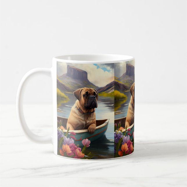 Mug Bullmastiff sur une pagaie : une aventure Pittores (Gauche)