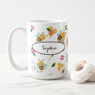 Mug Bumble abeille et miel motif