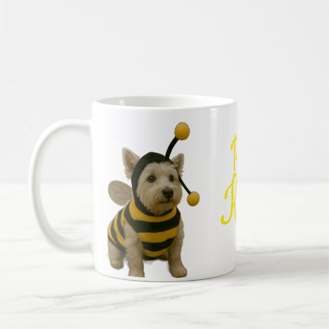 Mug Bumble Bee Westie Bee Genre (Gauche)