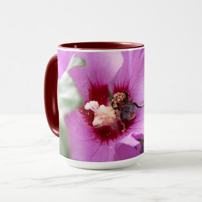 Mug Bumblebebe sur la fleur d'Hibiscus (Devant gauche)