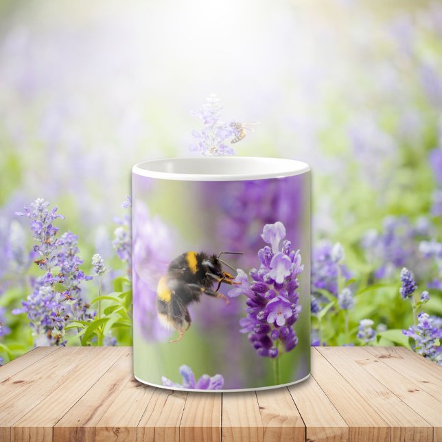 Mug Bumblebebe Sur Lavender (Créateur téléchargé)