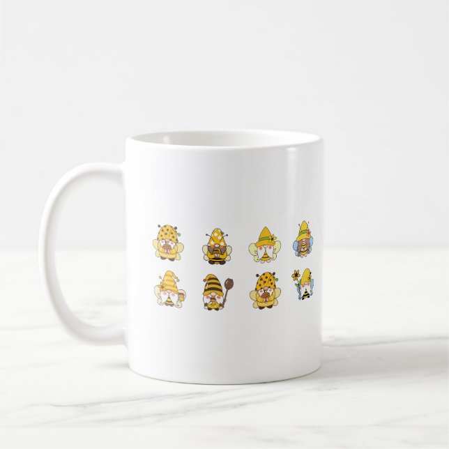 Mug Bumblebee de tournesol mignonne Gnome (Gauche)