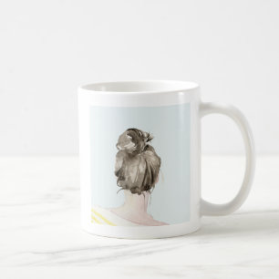 Mug Bun de noeud de cheveux Brown