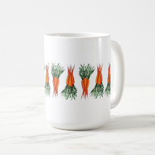 Mug Bunch de carottes Orange Vegetable Veggie Garden