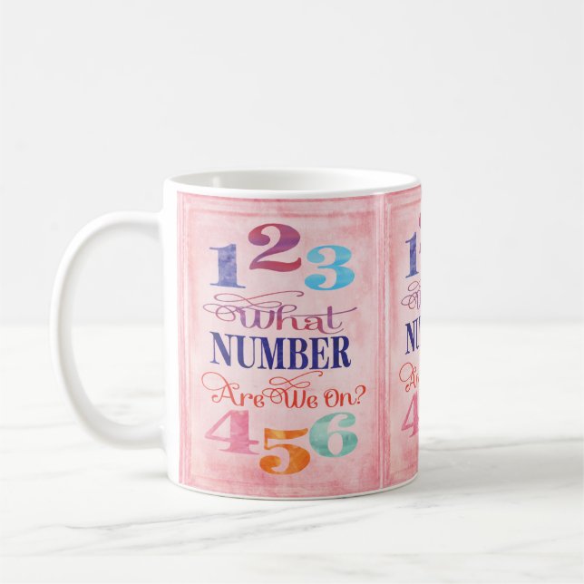 Mug Bunco Funny Quel Nombre Est-Ce Que Nous Portons ? (Gauche)