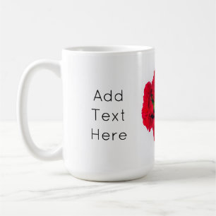 Mug Bundle of Red Carnation Flowers