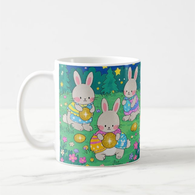 Mug Bunnies de Pâques avec Oeufs de Pâques (Gauche)