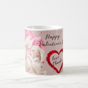 Mug Bunnies in Love Red Heart Valentine