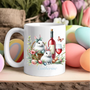 Mug Bunnies Whimsical de Pâques et Musique de Vins