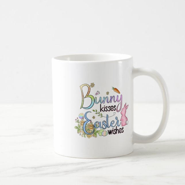 Mug Bunny Baisers Pâques Voeux Le Cadeau (Droite)
