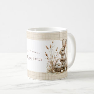 Mug Bunny beige Boho de la fête de Pâques